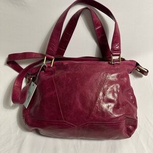 Hobo International Elegant Burgundy Leather Tote Bag